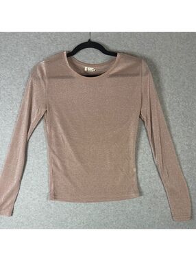 Free People Intimately So Well Mesh Long Sleeve Top Size Small